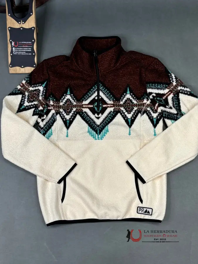 Panhandle Dark Brown Border Berber Pullover Ropa Hombres