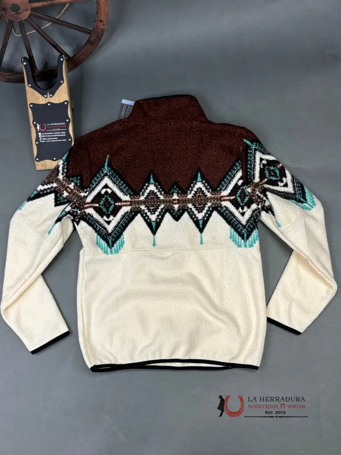 Panhandle Dark Brown Border Berber Pullover Ropa Hombres