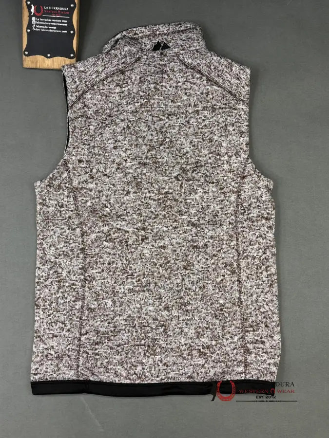 Panhandle Dark Brown Knit Melange Vest Ropa Hombres