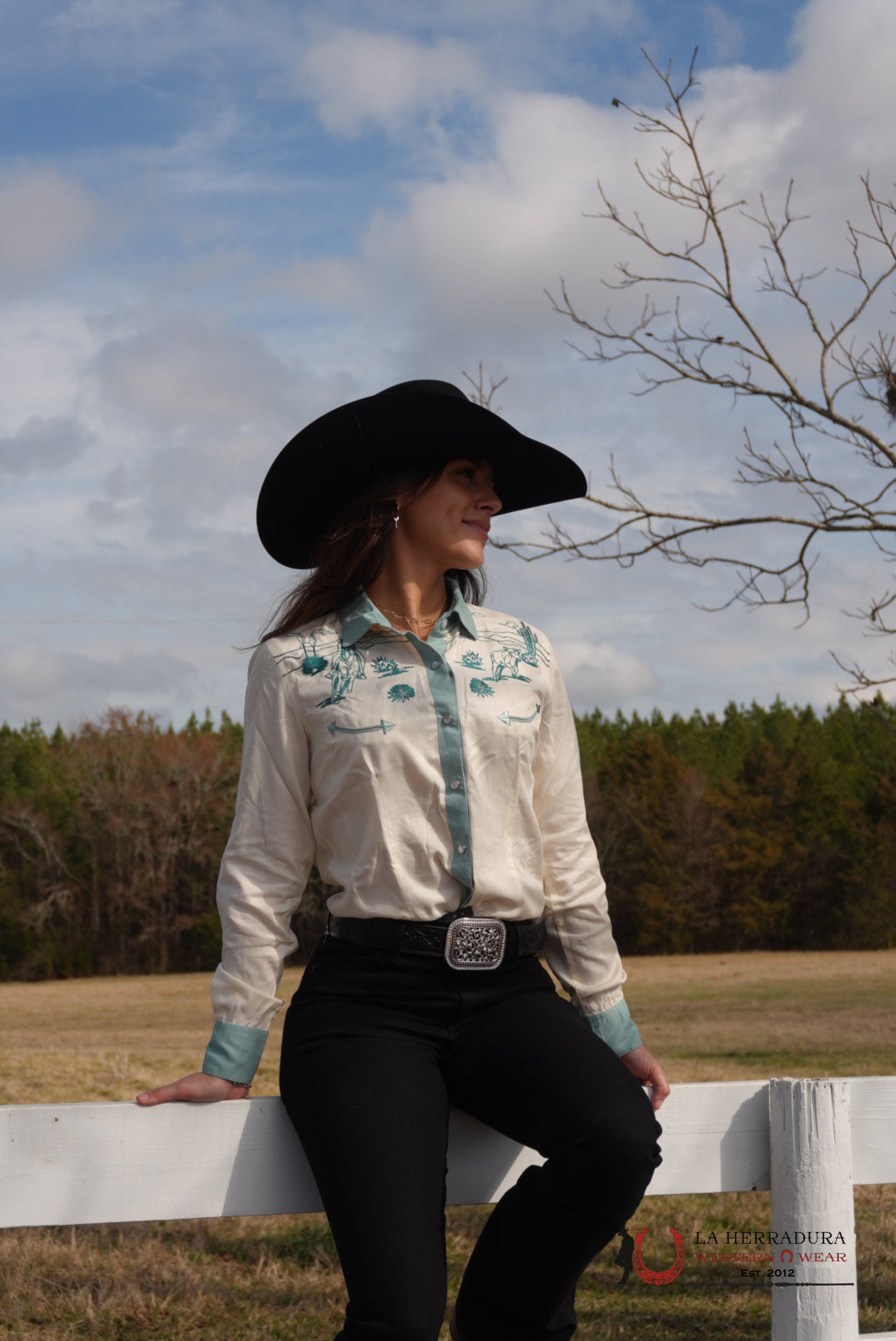 PANHANDLE EMBROIDERED RETRO SNAP SHIRT WOMEN - LWN2S05800 ROPA MUJERES