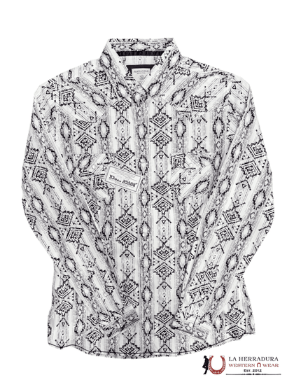 Panhandle Grey Estampado Azteca R4S2538