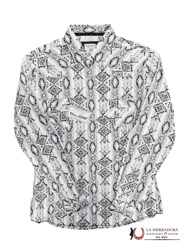 Panhandle Grey Aztec Print R4S2538