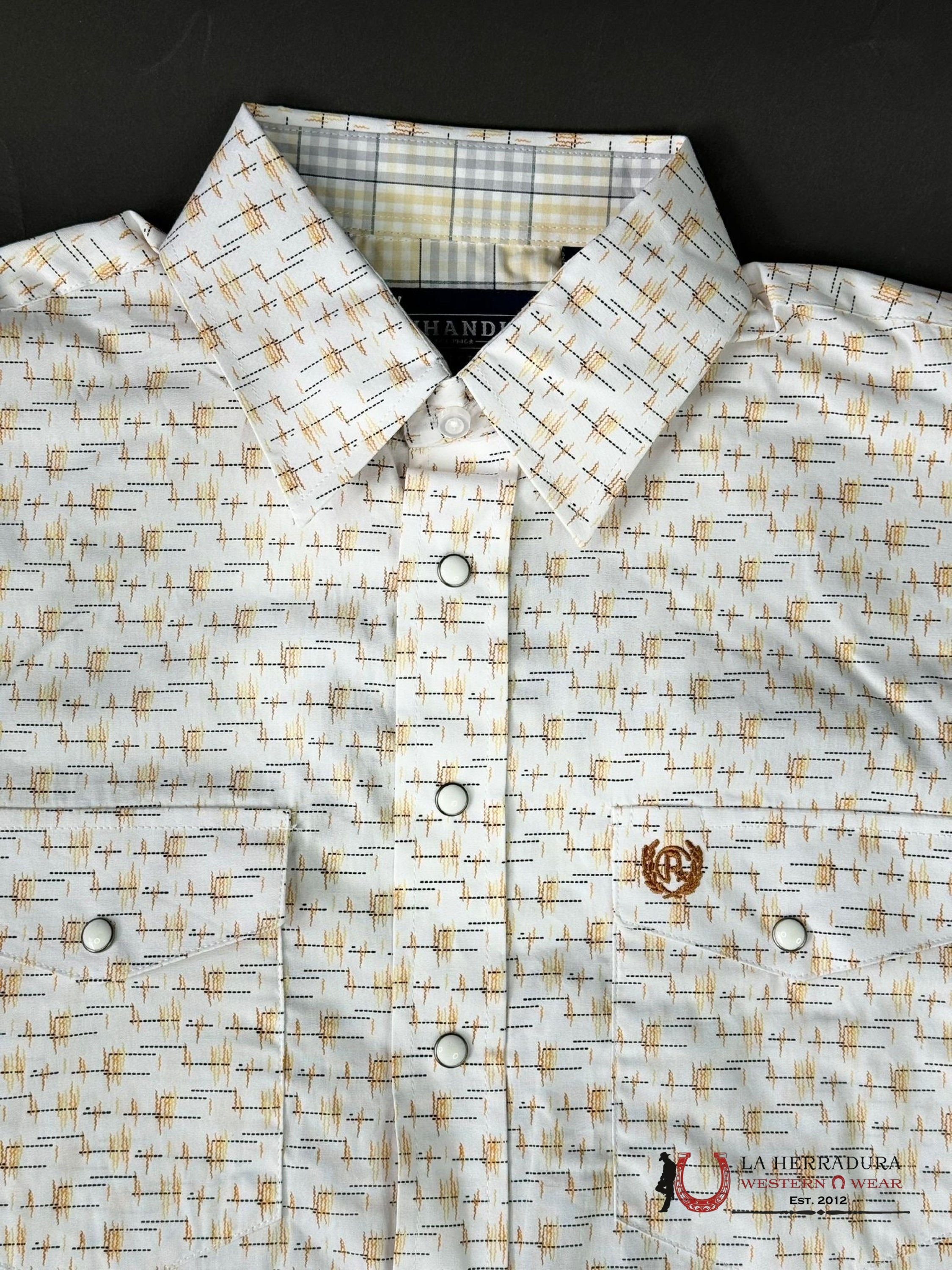 Panhandle Long Sleeve All Over Abstract Snap Sunshine Ropa Hombres