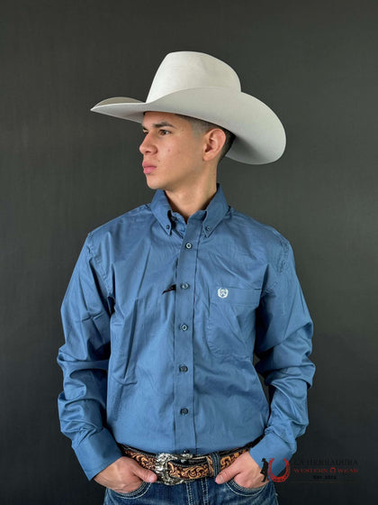 PANHANDLE LONG SLEEVE SHIRT BLUE PMB2S01876