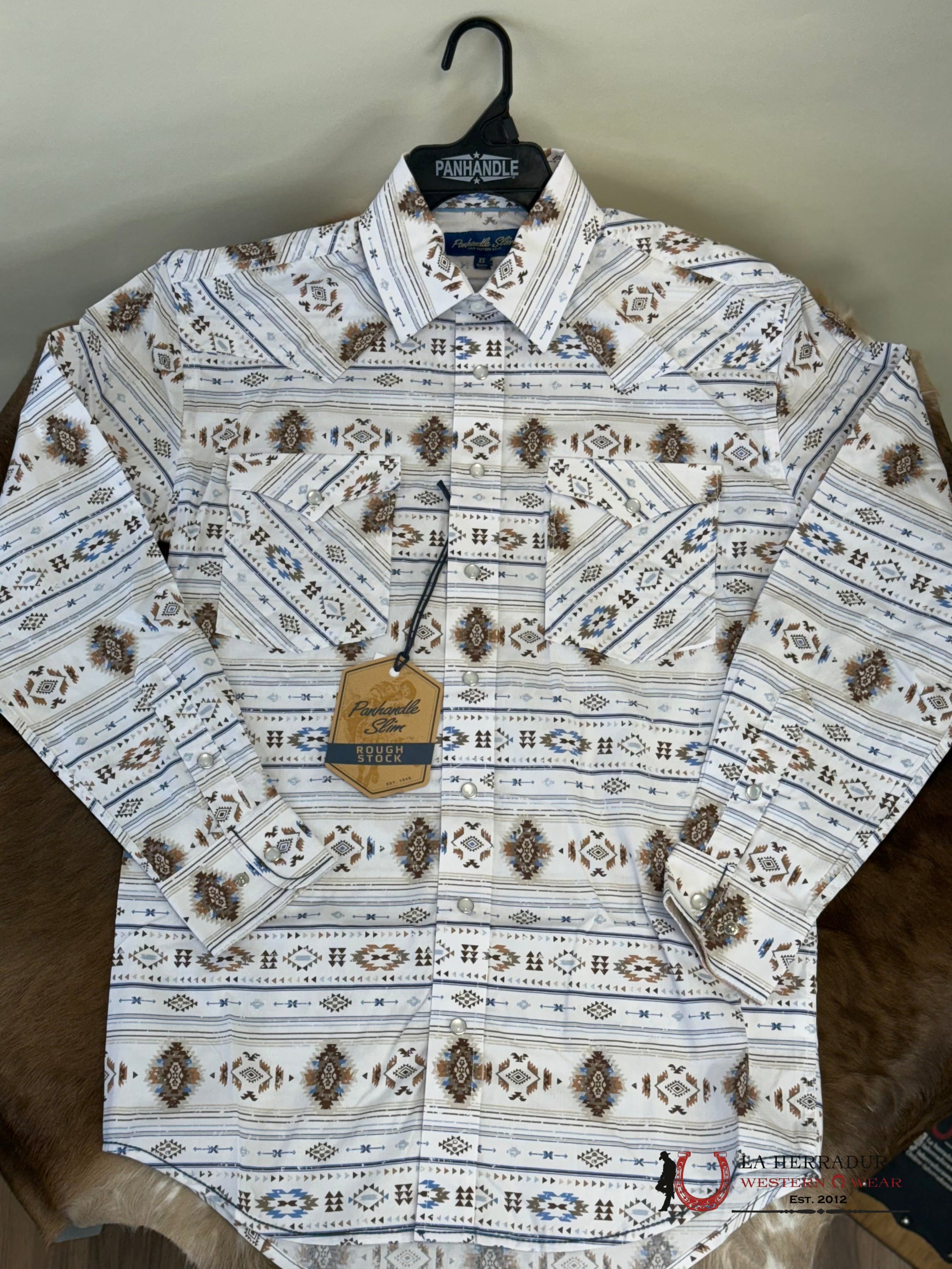 Rock And Roll Long Sleeve Ahirt Taupe Aztec - 4594 Ropa Hombres