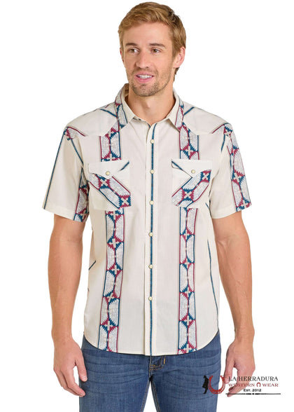 PANHANDLE MEN CREAM SHORT SLEEVE SHIRT PMN3S06914