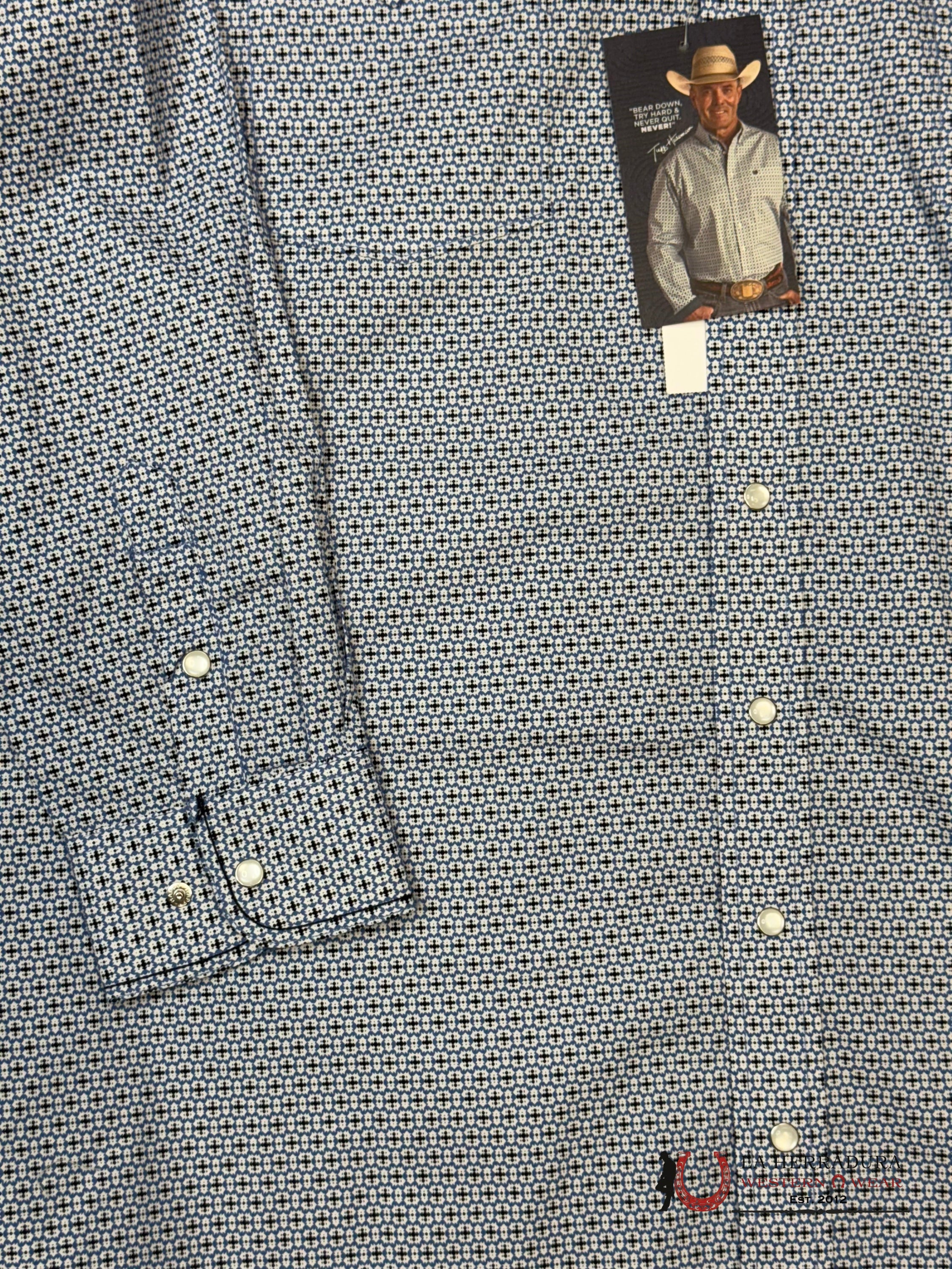 Panhandle Men’s BLUE Long Sleeve Shirt- RMN2S02806 ROPA HOMBRES