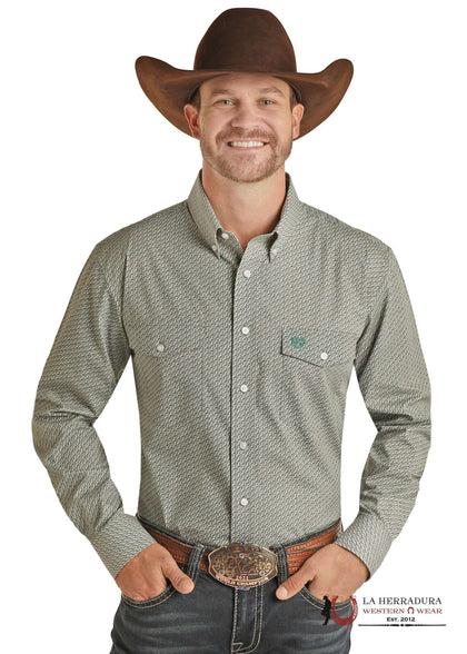 PANHANDLE MENS EVERGREEN LONG SLEEVE SHIRT- PSMSOBRZ2C