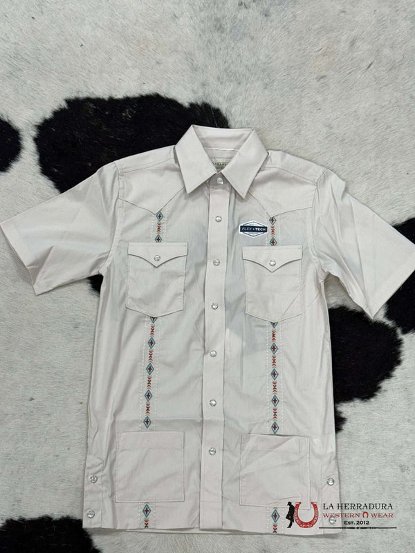 CAMISA DE MANGA CORTA PANHANDLE PARA HOMBRE, CON CUELLO CAMPISTA Y BOTONES A PRESIÓN, 4 BOLSILLOS, RMN7S03849