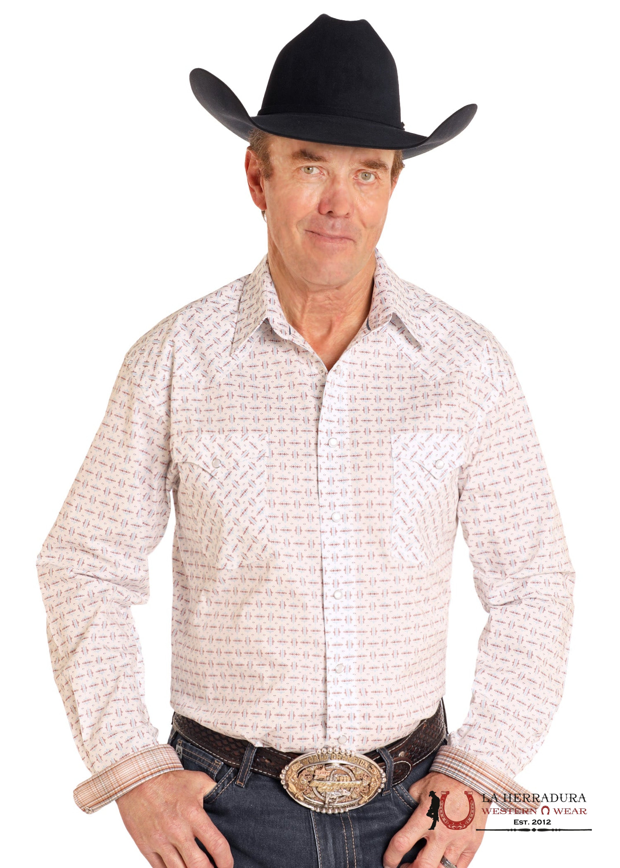 Panhandle Men’s STILLWATER Long Sleeve Shirt- RMN2S04596 ROPA HOMBRES