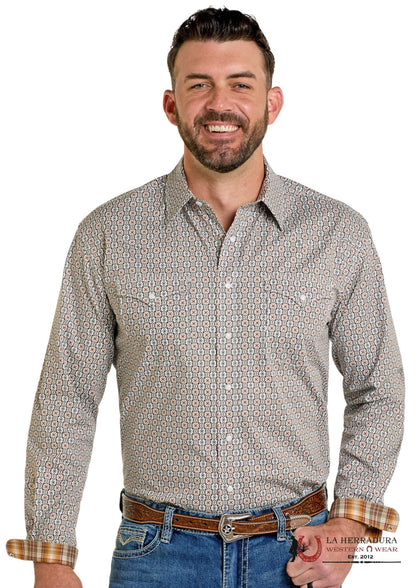 PANHANDLE MENS TAN SHORT SLEEVE SHIRT- RMN2S06534