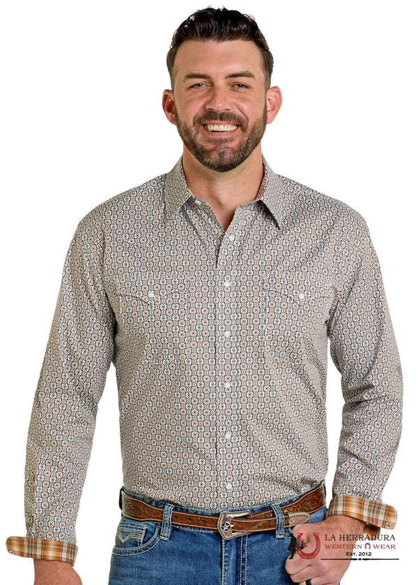 CAMISA DE HOMBRE MANGA CORTA COLOR TAN PANHANDLE - RMN2S06534