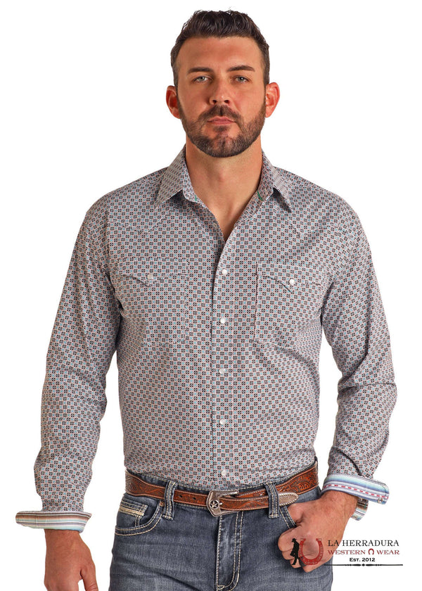 CAMISA DE MANGA LARGA TURQUESA PARA HOMBRE PANHANDLE- RMN2S05680