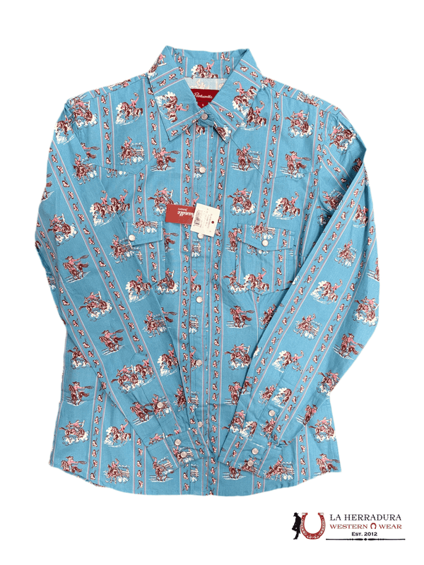 CAMISA DE BOTONES LS PANHANDLE GIRLS WLGSOSR070