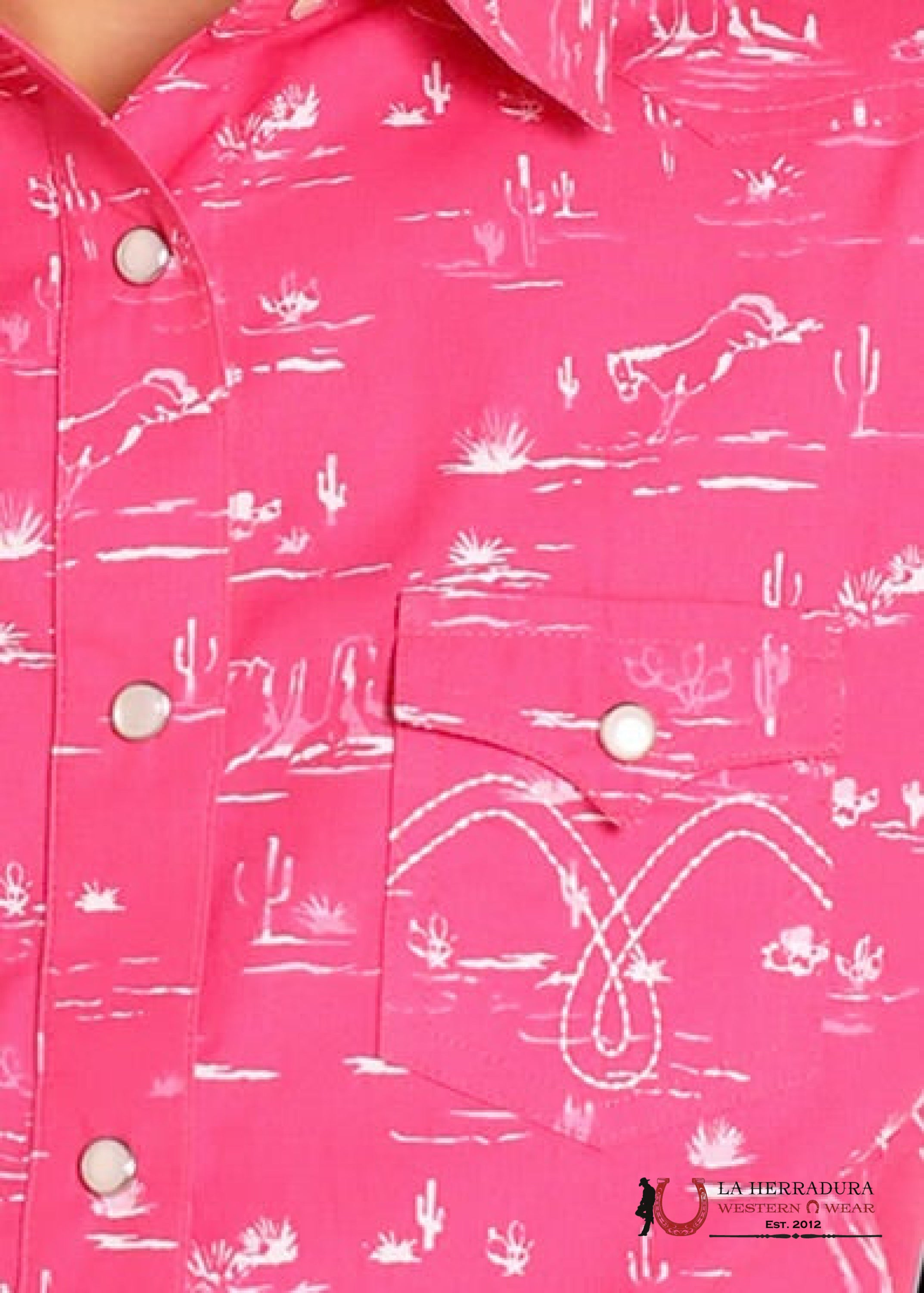 Panhandle Slim Girl’s White Label Snap Front Shirt LGN2S04974 NIÑAS