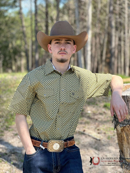 PANHANDLE MES YELLOW SHORT SLEEVE SHIRT