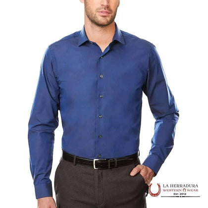PATRON CITO MEN ALL ROYAL BLUE BOTÓN ARRIBA MANGA LARGA SLIM STRETCH D-10