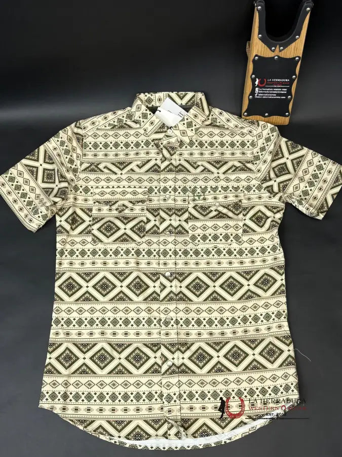 Platini Beige Aztec With Green/Brown 10616 Ropa Hombres