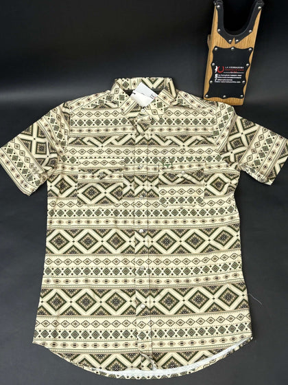 PLATINI BEIGE AZTEC WITH GREEN/BROWN PGW10616