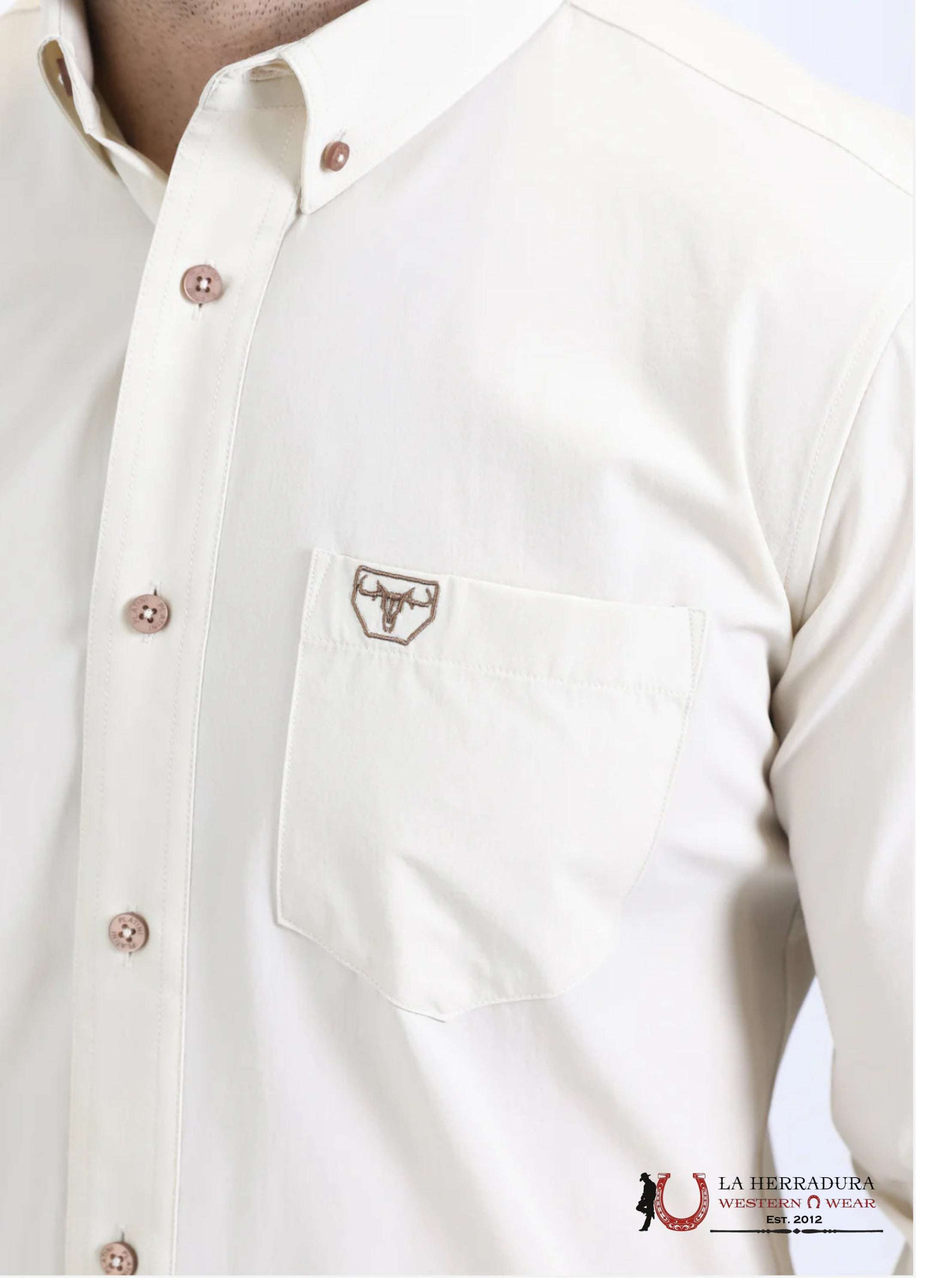Platini Beige Long Sleeve Shirt ROPA HOMBRES