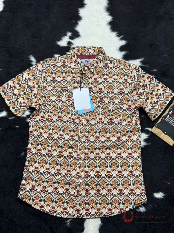 CAMISETA DE MANGA CORTA DRI FIT SANP PLATINI BEIGE ROJO