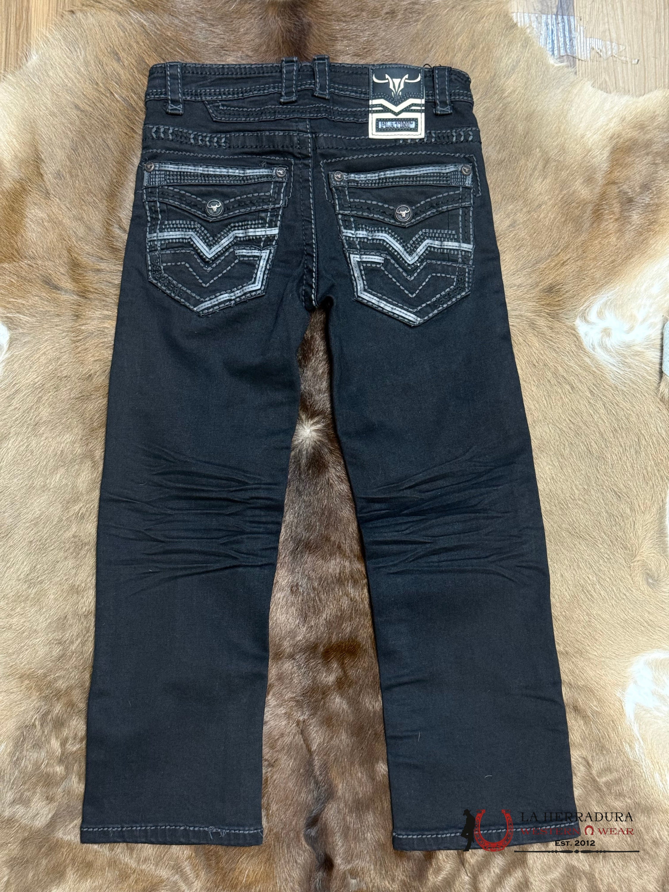 PLATINI BLACK JEANS BOOTCUT BOYS PHK9217 NIÑOS