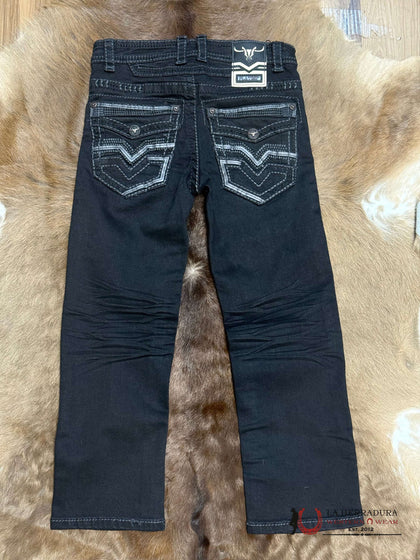 PLATINI BLACK JEANS BOOTCUT  BOYS PHK9217