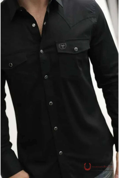 CAMISETA MANGA LARGA NEGRA PLATINI PCL10795