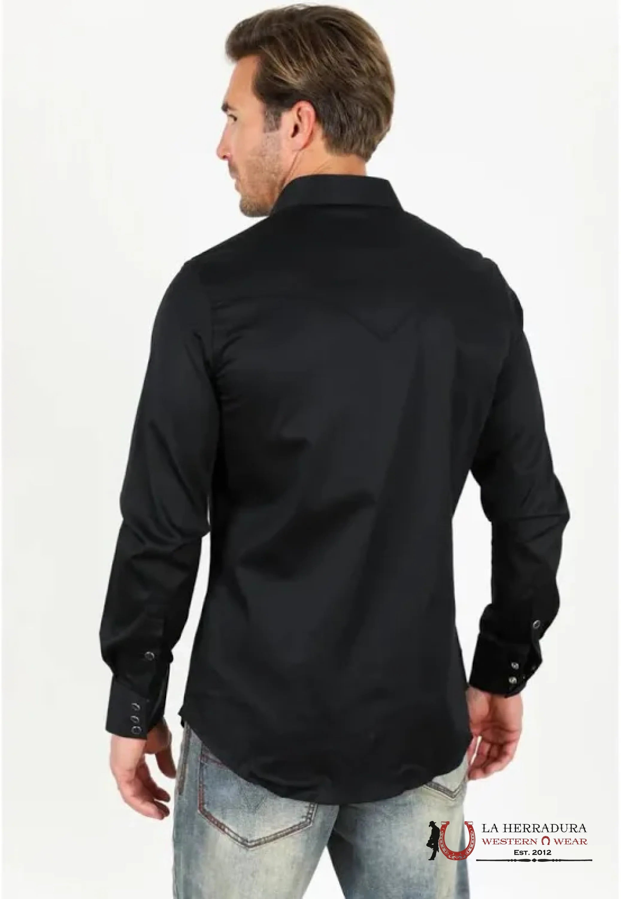 Platini Black Long Sleeve Shirt PCL10795 ROPA HOMBRES