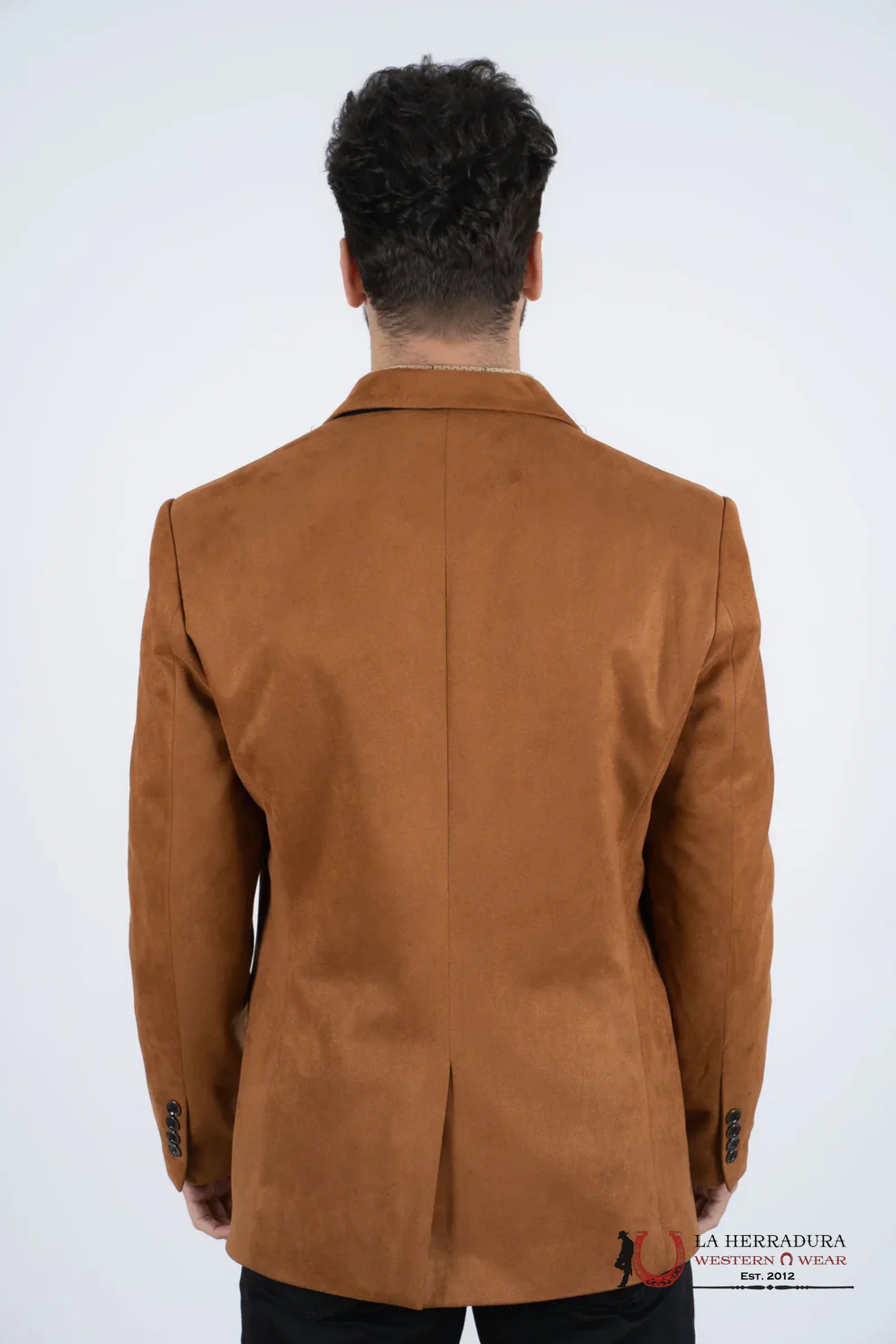 Platini Camel Gamuza Suede Blazer Blz9227 Ropa Hombres