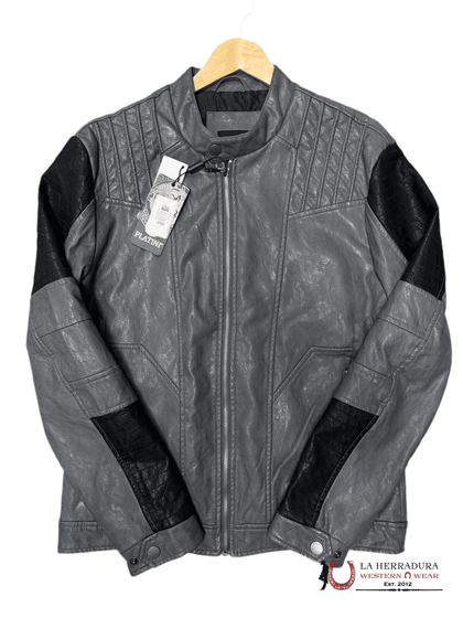 Chaqueta de cuero Platini Charcoal PUJ8894