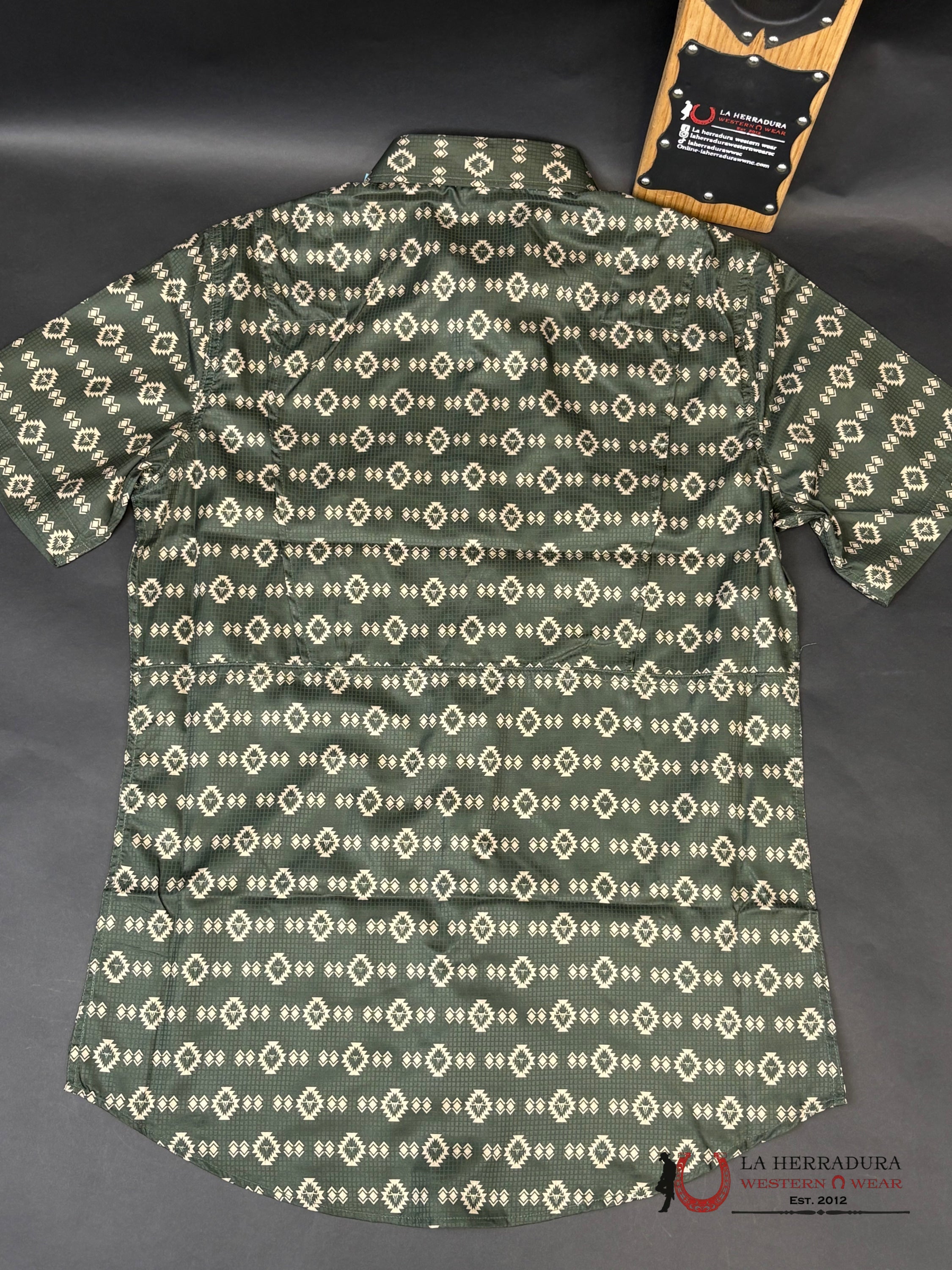 Platini Green Aztec With Brown 10611 Ropa Hombres