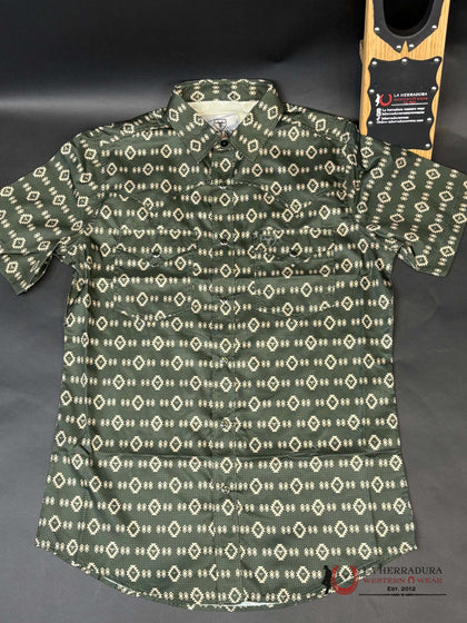 PLATINI GREEN AZTEC WITH BROWN PGW10611