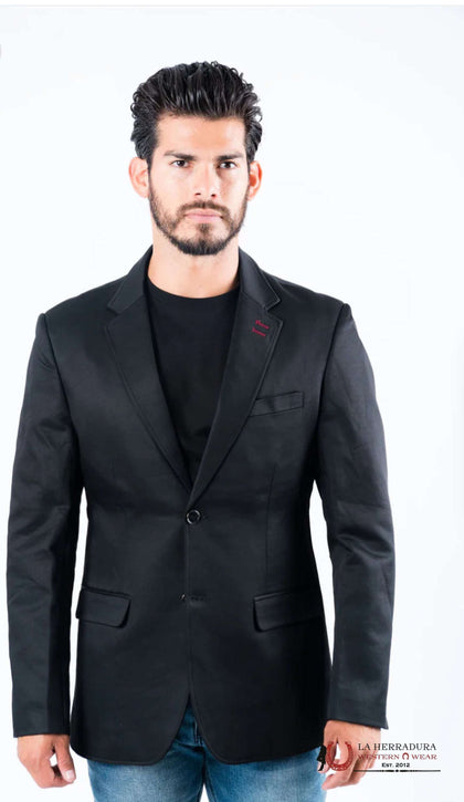 PLATINI MENS BLACK BLAZER- BLZ8716
