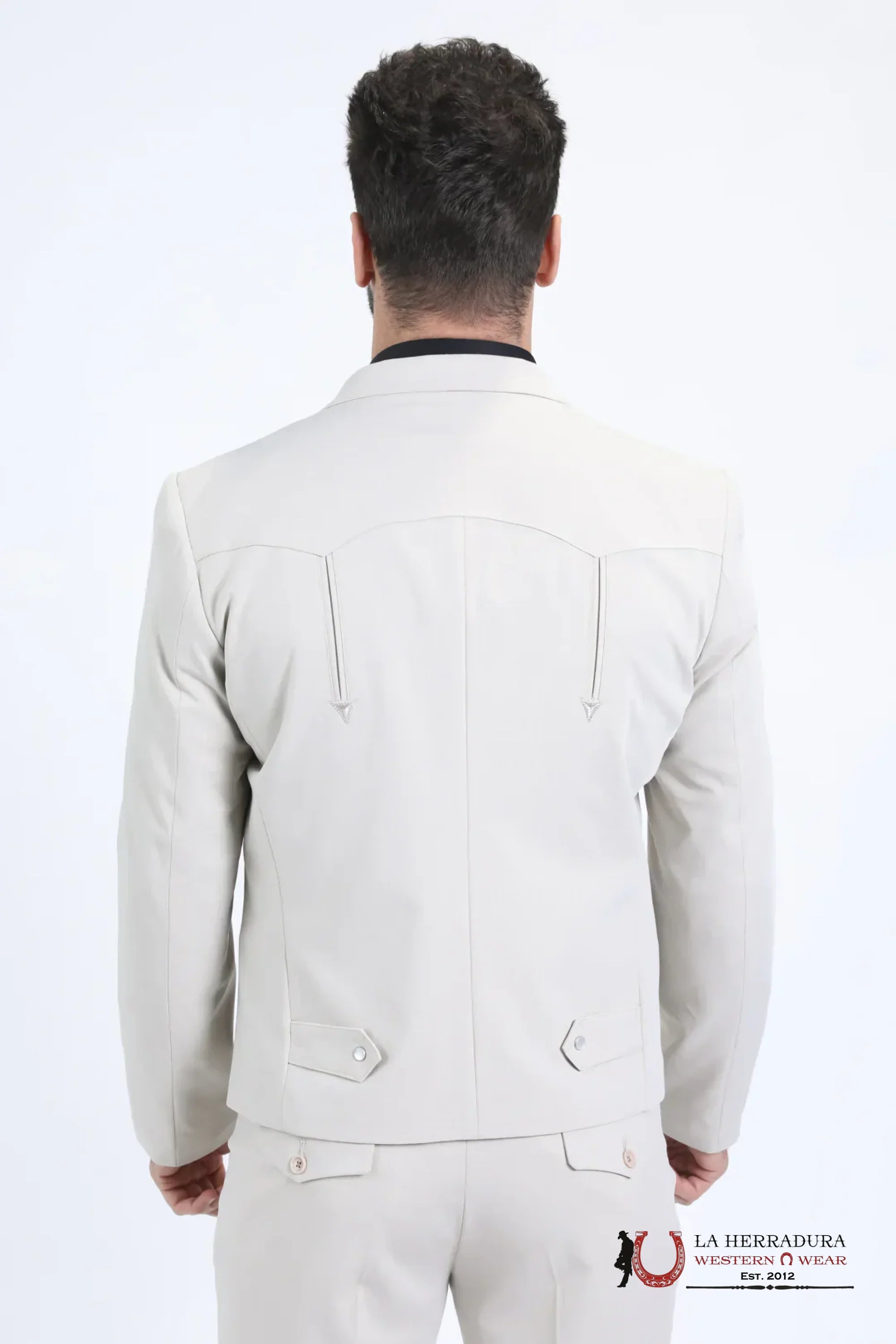 MENS BLAZER COMBO BEIGE/WHITE RANCHER 0772 ROPA HOMBRES