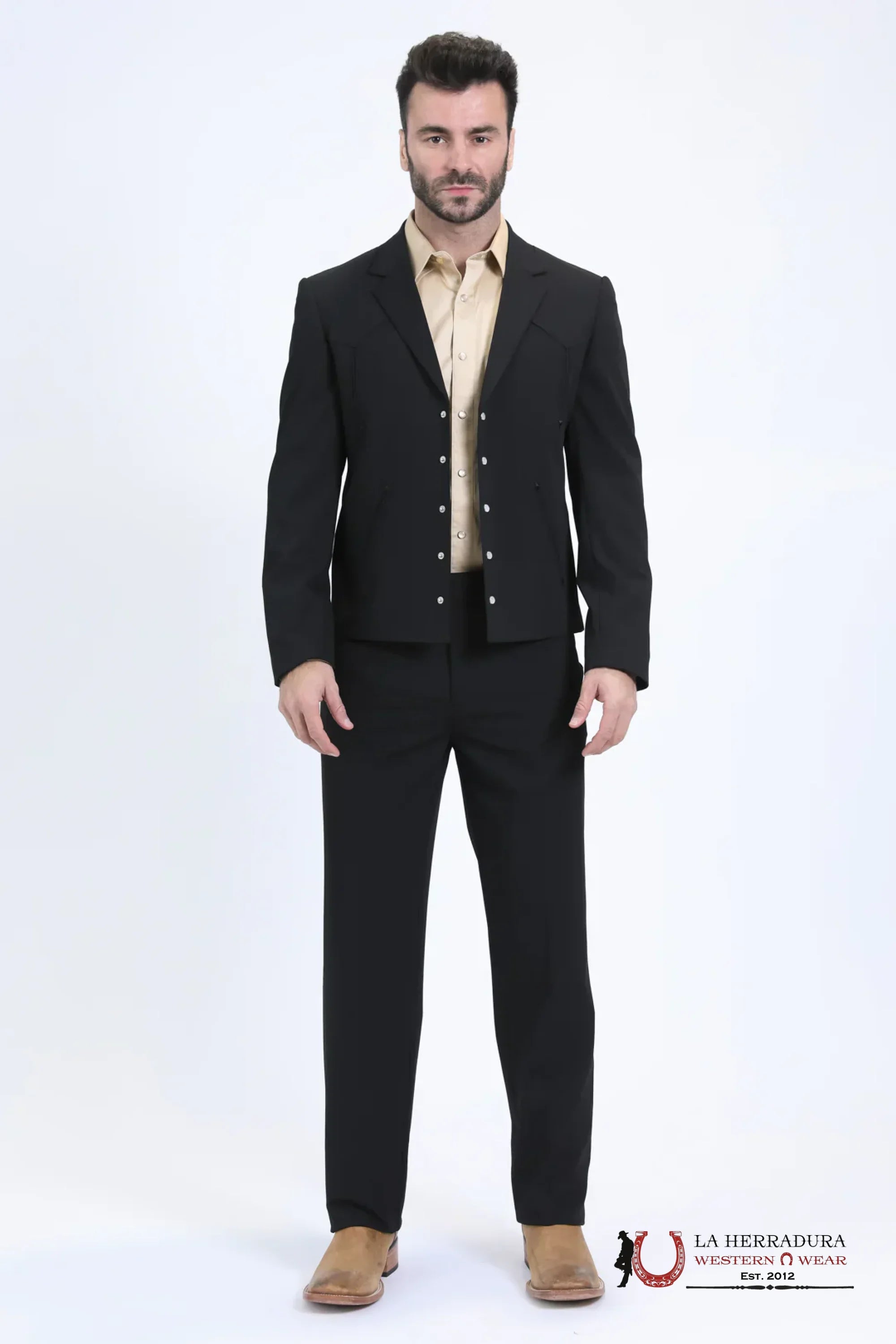 MENS BLAZER COMBO BLACK RANCHER 0771 ROPA HOMBRES