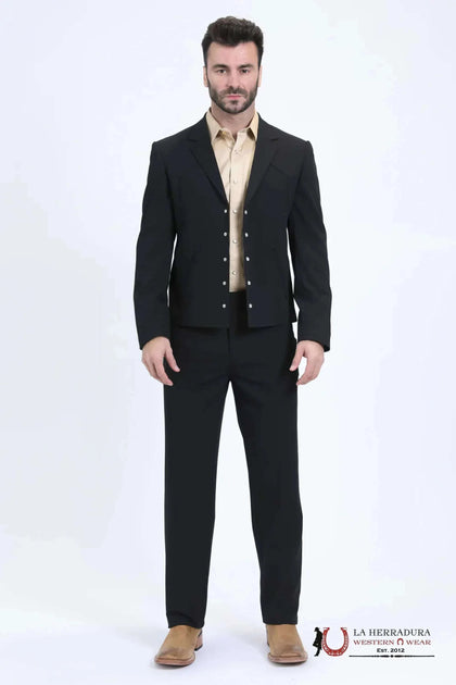 CHAQUETA DE HOMBRE PLATINI NEGRA RANCHER - WSS10771