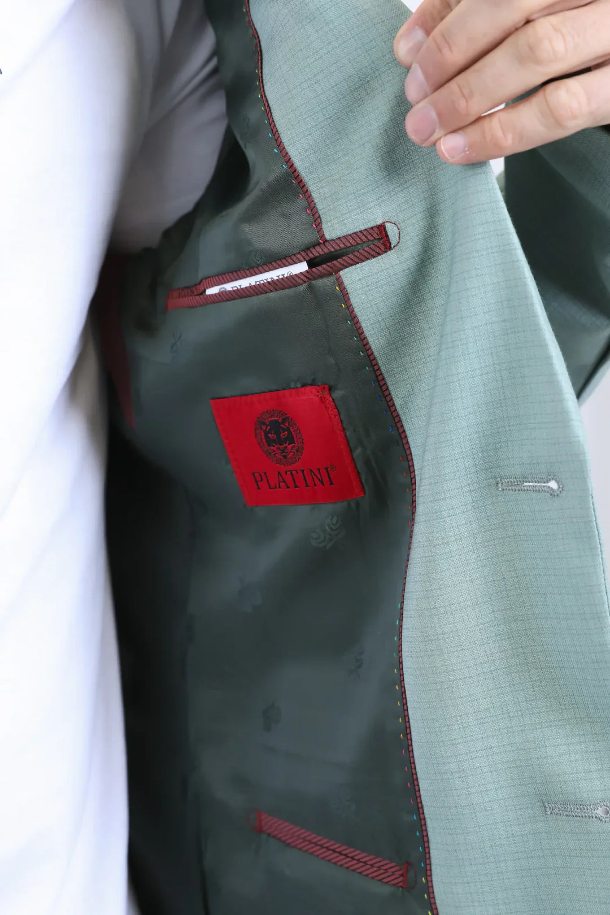 MENS BLAZER MINT GREEN TEAL BLZ10812 CLASIC ROPA HOMBRES