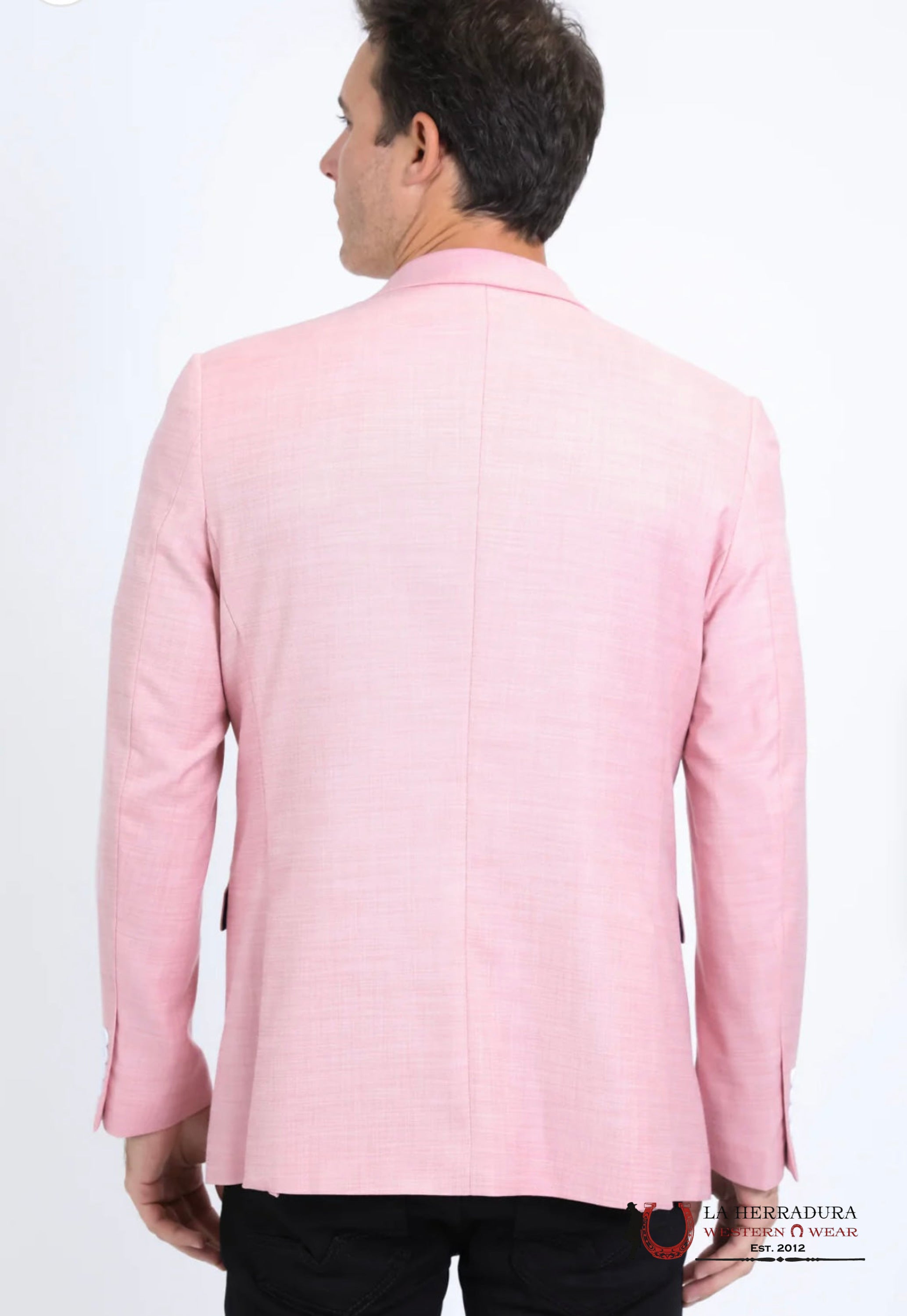 PLATINI MENS BLAZER MODERN FIT NIGHT PINK BLZ10534