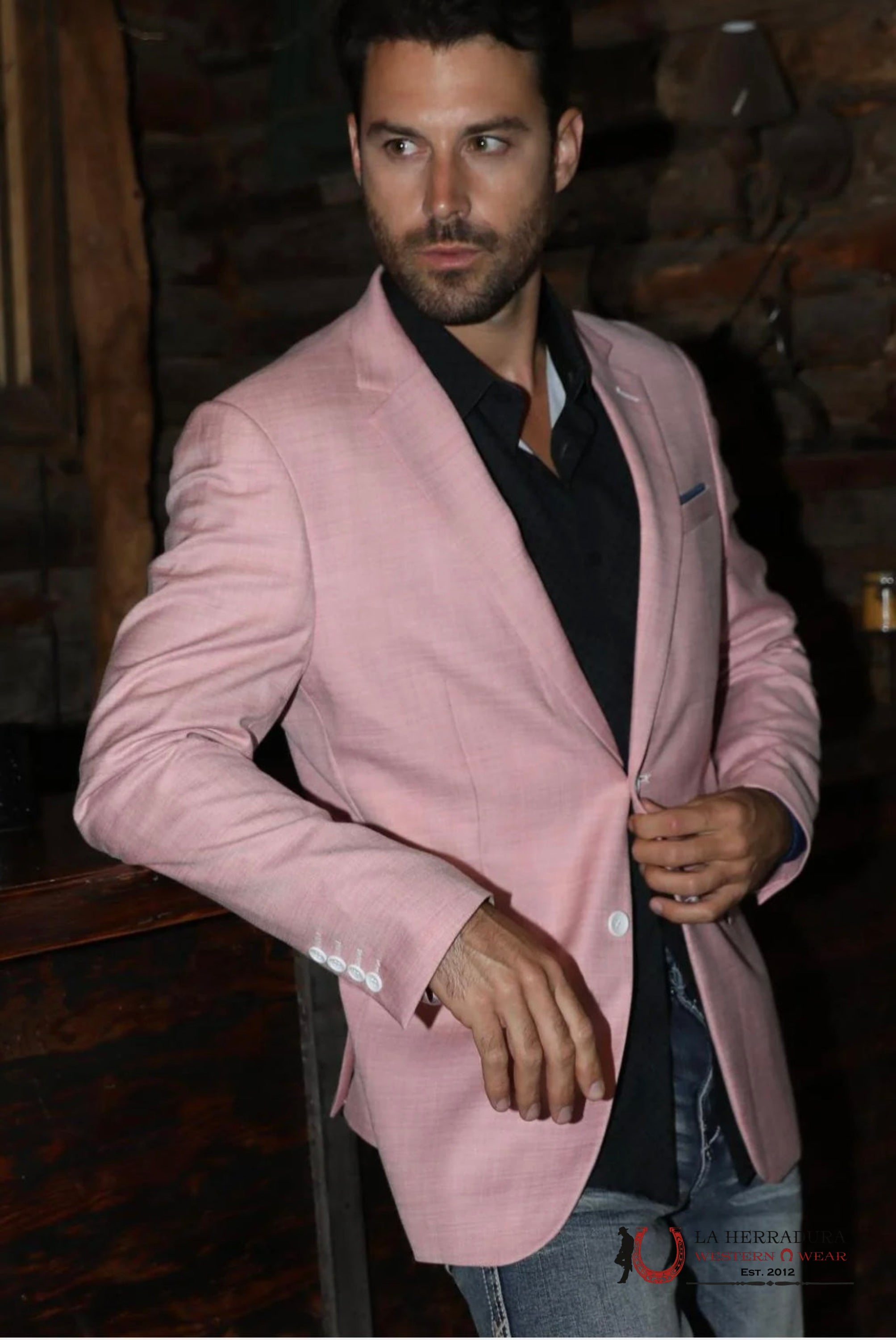 Platini Mens Modern Fit Stretch Date Night Pink Blazer Blz10534 Ropa Hombres