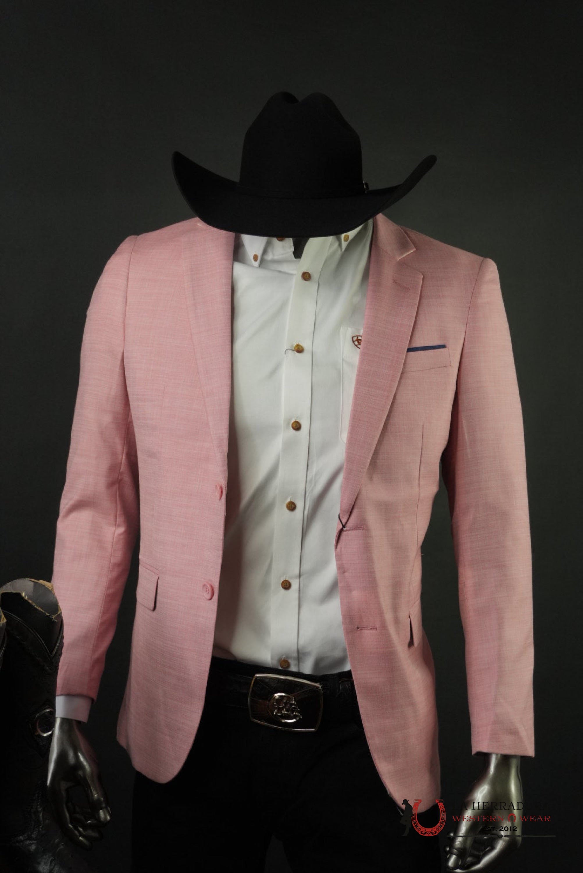 Mens Modern Fit Stretch Date Night Pink Blazer BLZ10534 ROPA HOMBRES