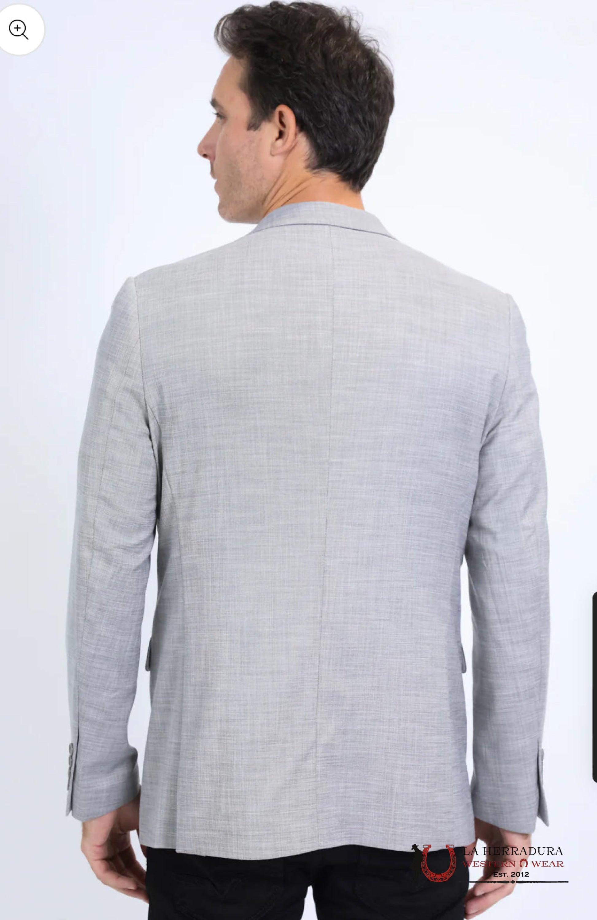 Mens Modern Fit Stretch Date Night GREY Blazer ROPA HOMBRES