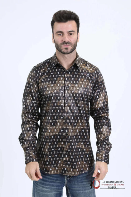 PLATINI PARA HOMBRE AJUSTE MODERNO, ELÁSTICO, CON ESTAMPADO METALIZADO, DE MODA - FPL10731