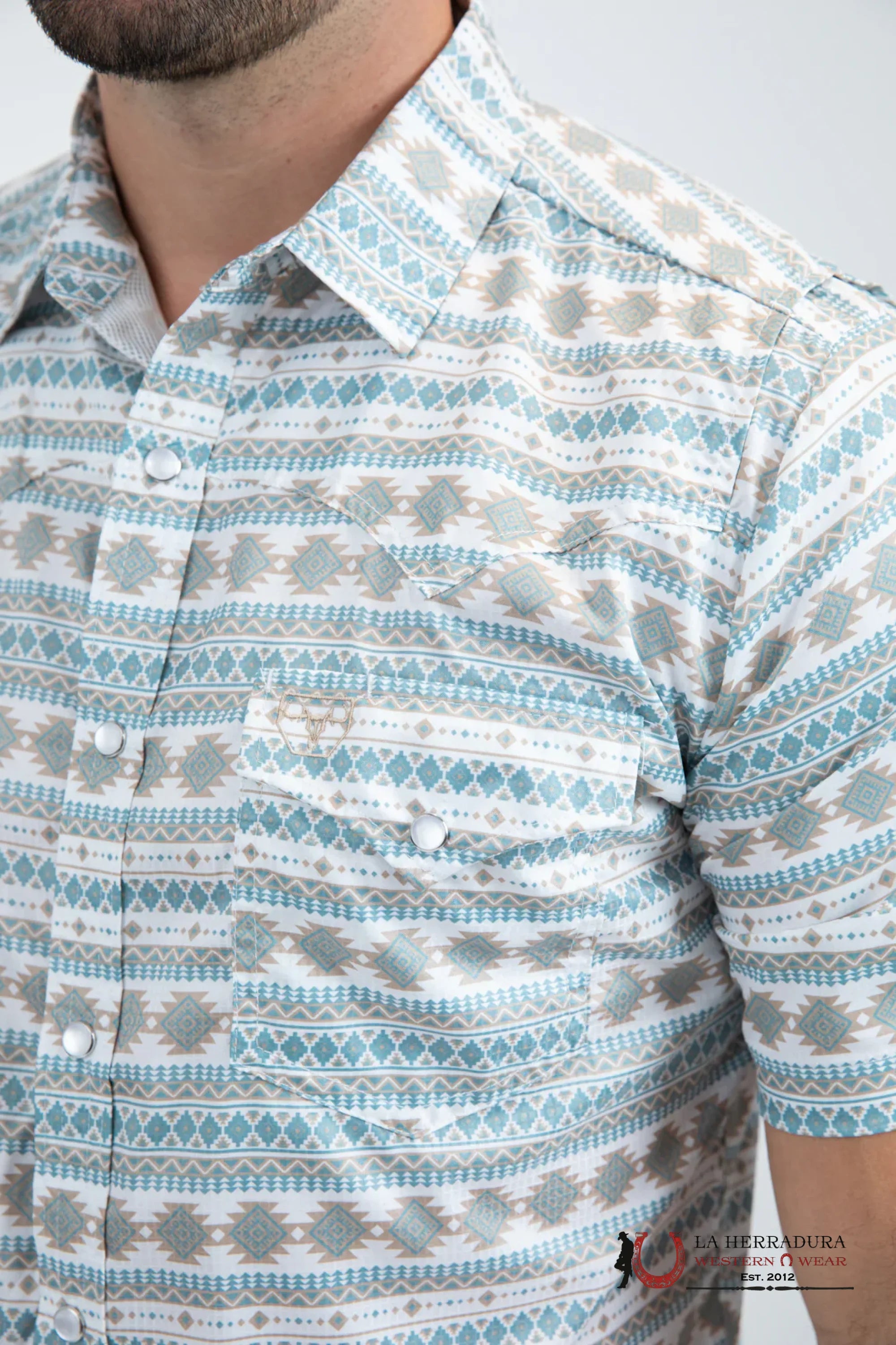 Platini Mens Modern fit stretch foil fashion Short sleeve Shirt White PGW11147 ROPA HOMBRES