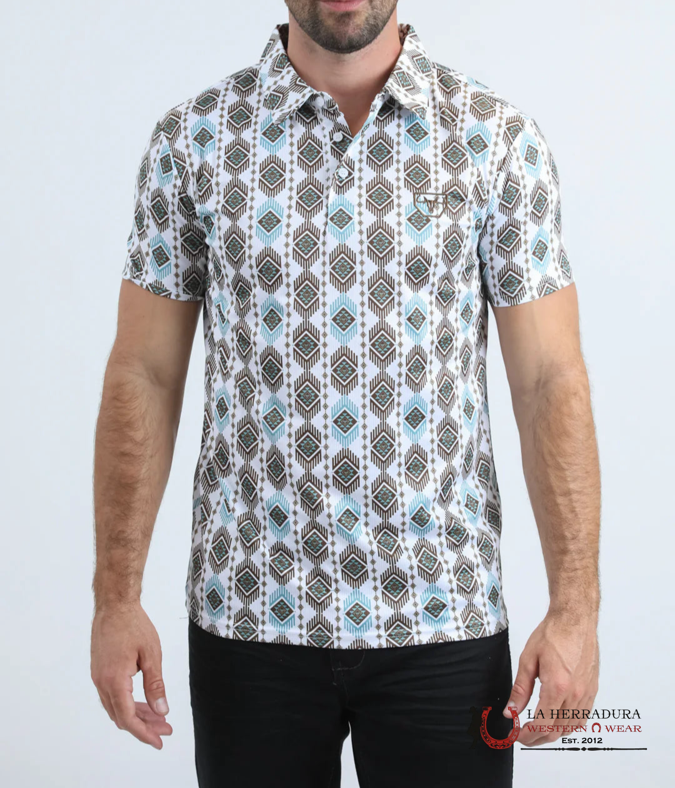 Platini Mens Modern fit stretch foil fashion Short sleeve White Shirt PGP11003 ROPA HOMBRES