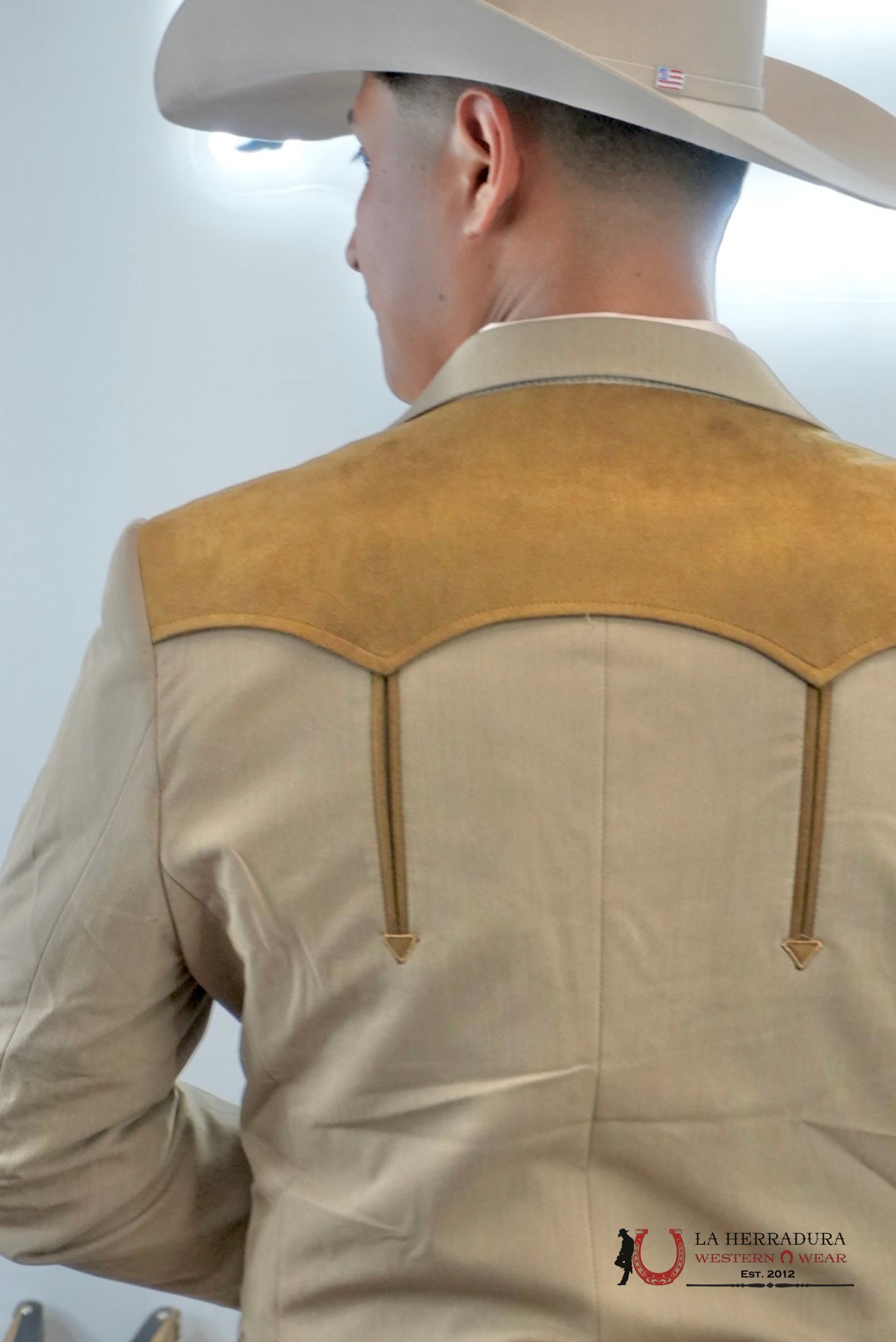 PLATINI SAUDE DETAIL KHAKI BLAZER MENS - WST9746 ROPA HOMBRES