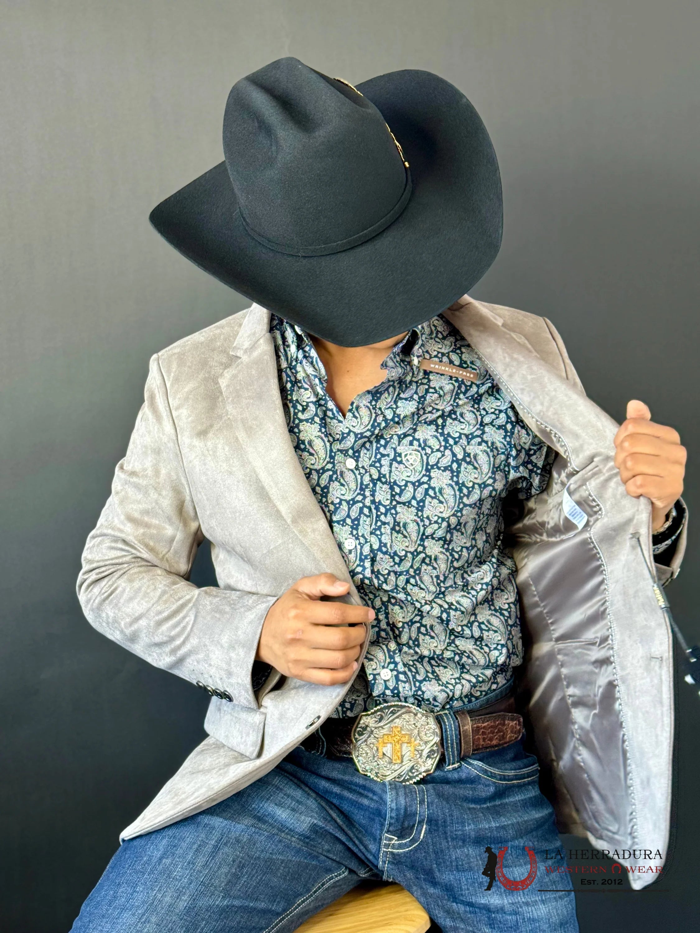 Platini Mink Gamuza Suede Blazer- Blz8861 Ropa Hombres