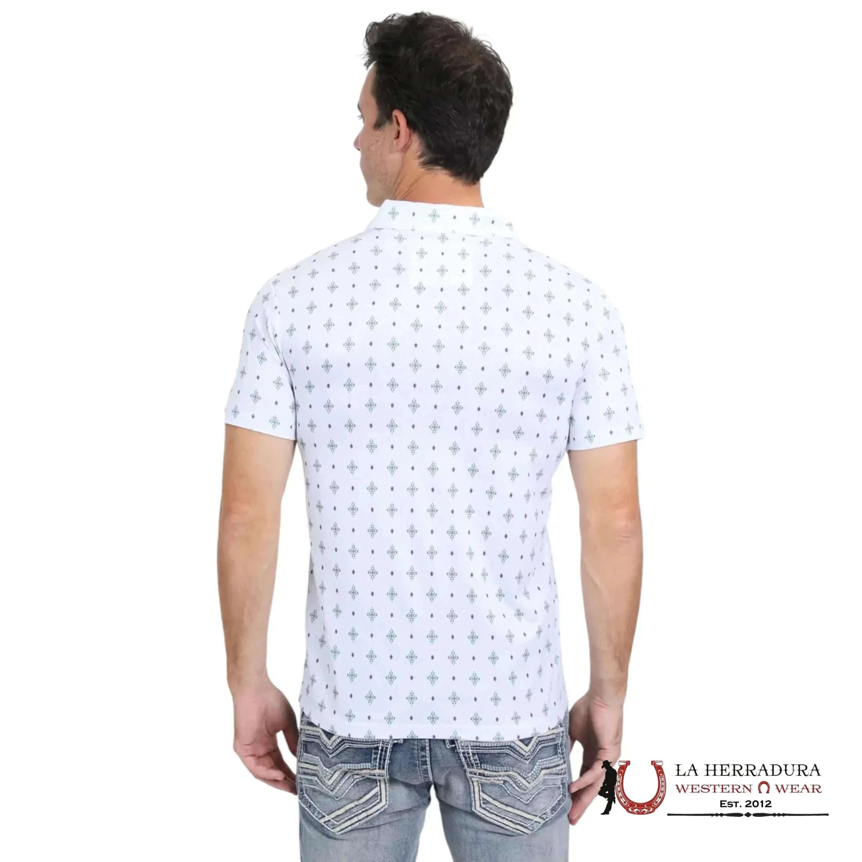 Platini - Modern Fit Performance Polo White Pgp10548 Ropa Hombres