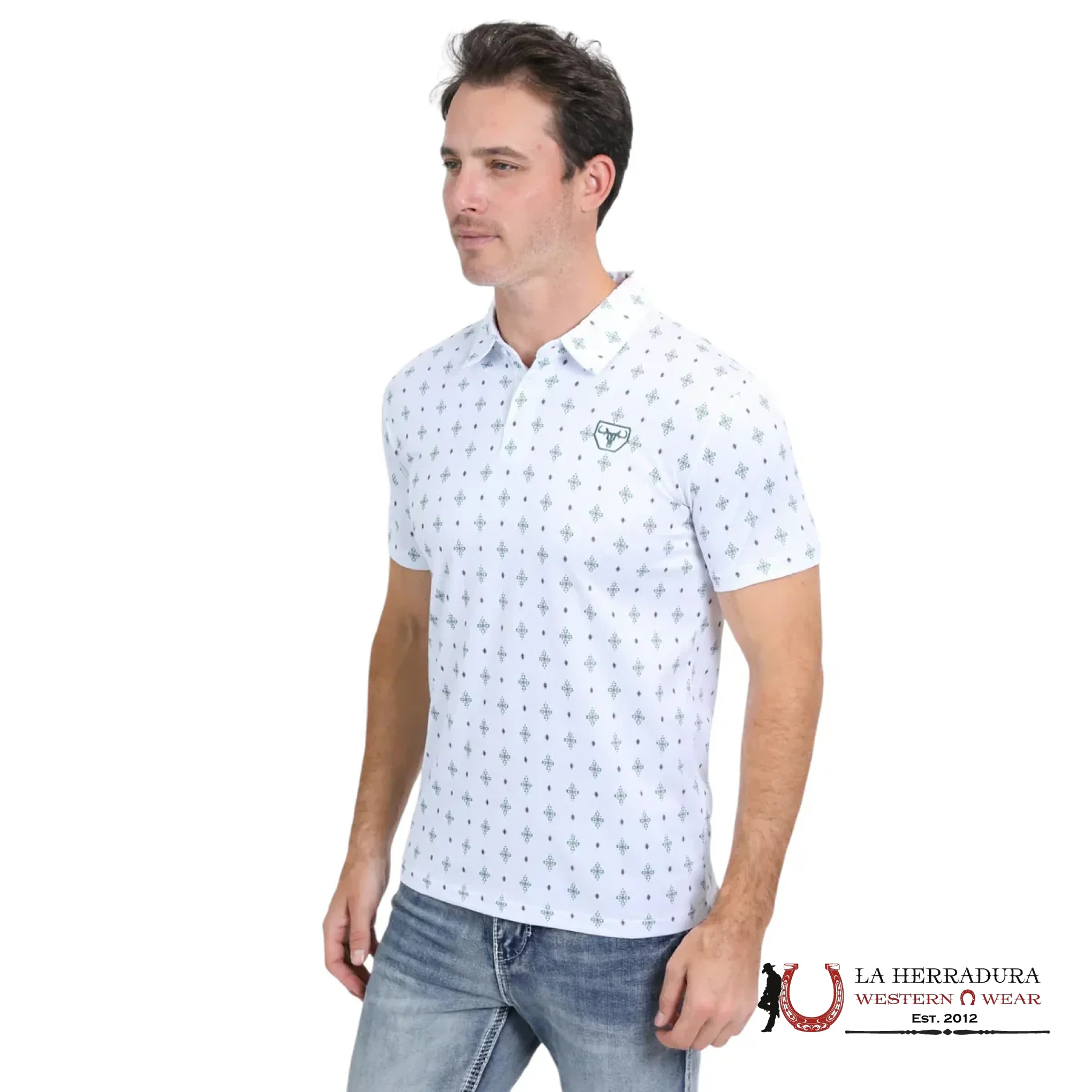 Platini - Modern Fit Performance Polo White Pgp10548 Ropa Hombres