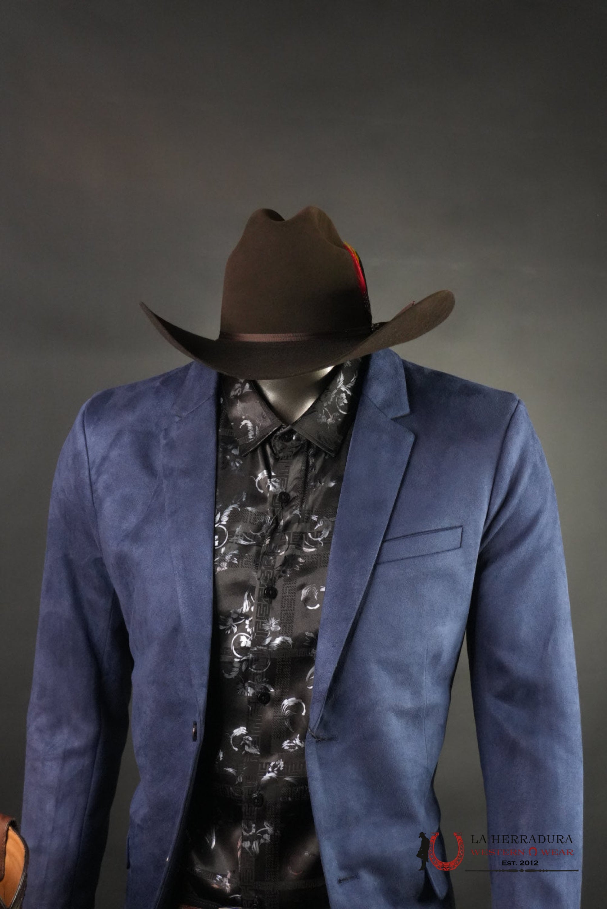 PLATINI NAVY GAMUZA SUEDE BLAZER BLZ8860 ROPA HOMBRES